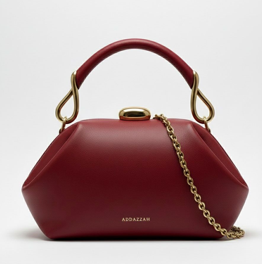 Deep Red Sculptural Bag